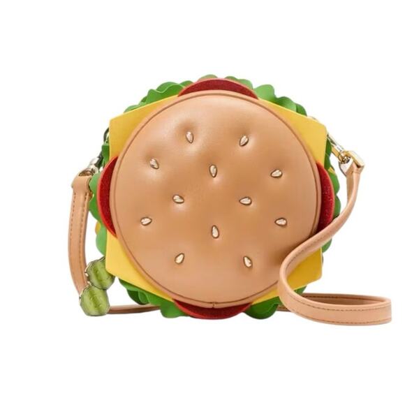 Kate Spade New York Authentic 3D Hamburger Crossbody Bag New - Picture 1 of 5